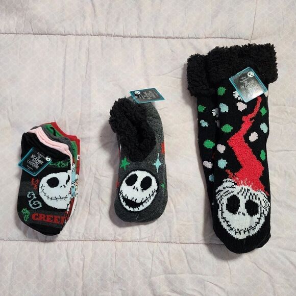 Nwt Disney The Nightmare before Christmas socks bundle, one size - Picture 1 of 12